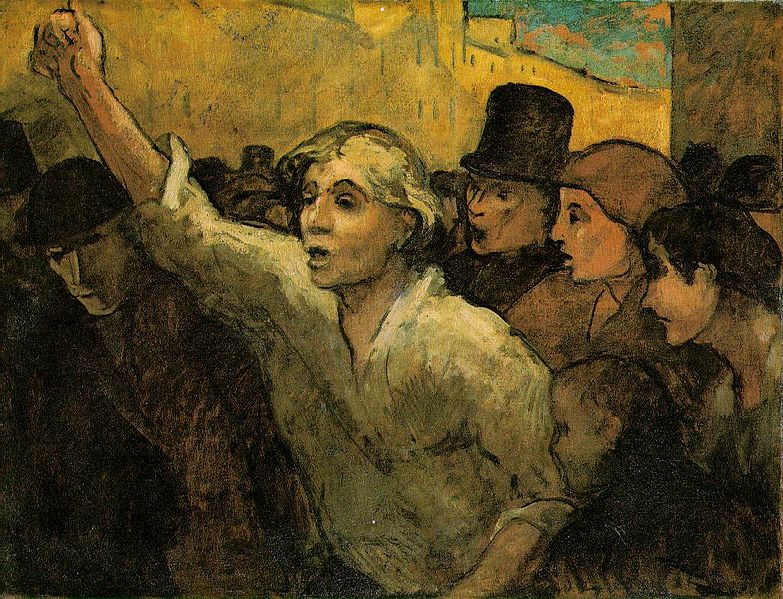honore daumier uprising 1848 34x44