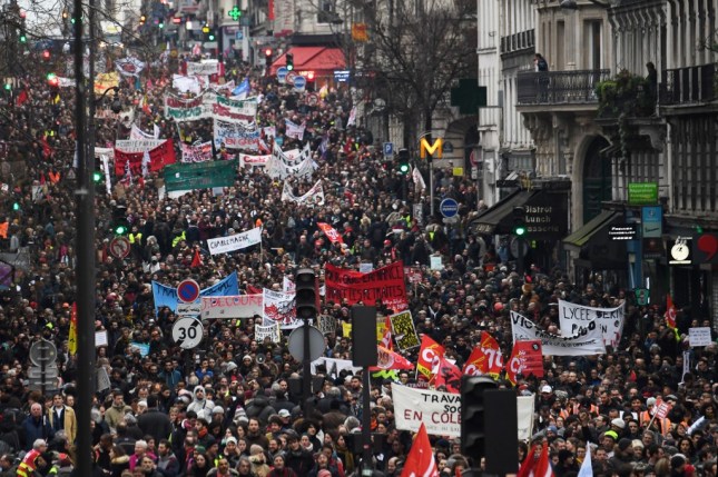FRANCE-POLITICS-SOCIAL-PENSIONS-STRIKE-DEMO